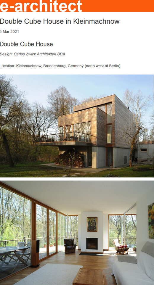 Double Cube House in e-architect – World Architecture