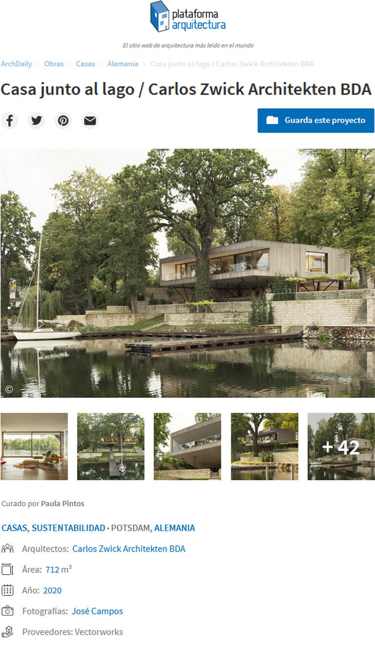 Haus am See in Plataforma Arquitectura